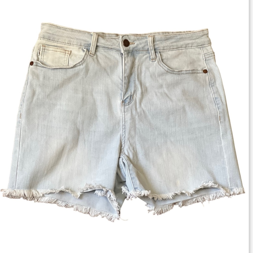Judy Blue Faded Blue Cut-Off Jean Shorts Size L